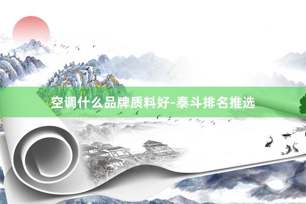 空调什么品牌质料好-泰斗排名推选